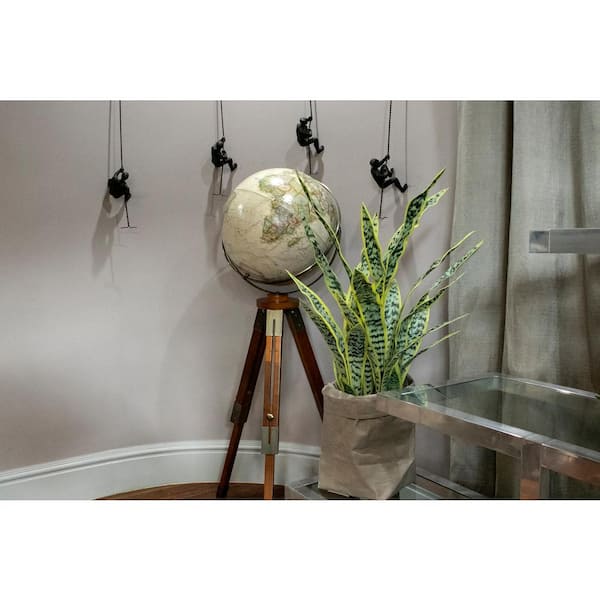 VINTAGE HOME 4.17 ft. Tall Artificial Faux Real Touch A Gave with Fiberstone Planter