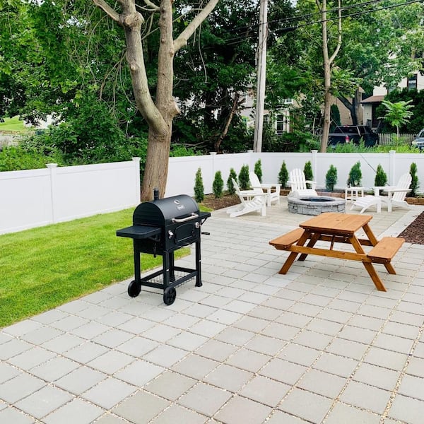 Weatherables Pembroke 4 ft. x 8 ft. White Vinyl Privacy Fence