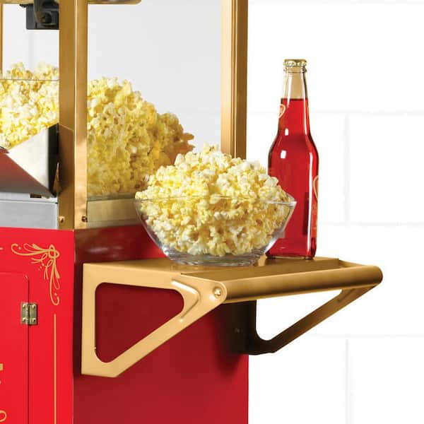 Nostalgia Popcorn Maker Machine - Professional Cart With 8 Oz Kettle Makes  Up to 32 Cups - Vintage Popcorn Machine Movie Theater Style - Red