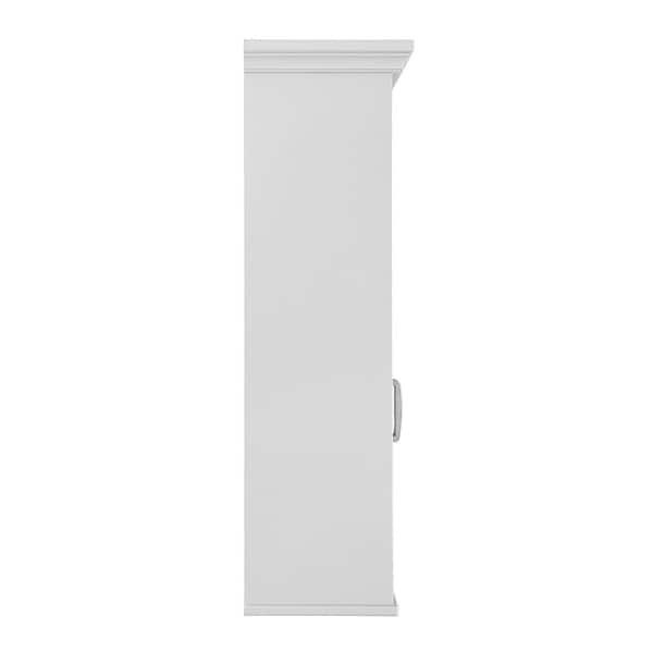 Ashburn 24 in. W x 8 in. D x 27 in. H Bathroom Storage Wall Cabinet in White