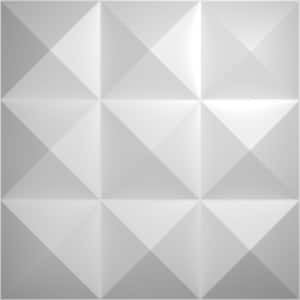 Benson Unfinished 3/4 in. x 1 ft. x 1 ft. White PVC Decorative Wall Paneling 12-Pack