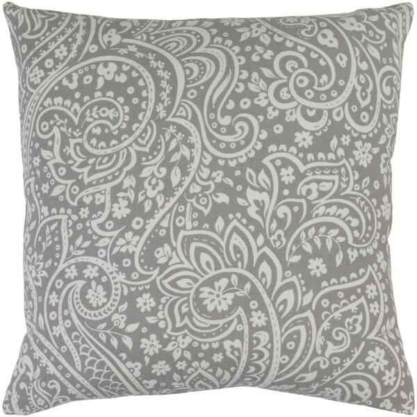 Artistic Weavers Solomon Gray Graphic Polyester 18 in. x 18 in. Throw Pillow
