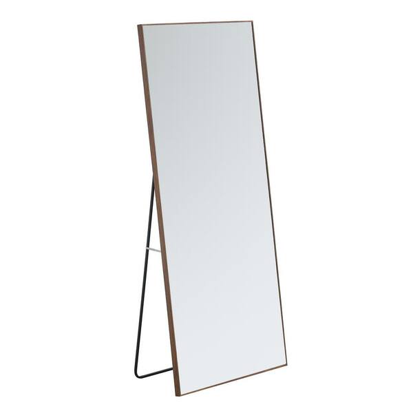 Miscool Anky Brown 31.4 in. W x 71 in. H Rectangle Wood Framed Full Length Mirror