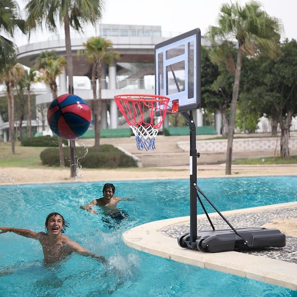 Traditional Basketball Hoop. Wood Basketball Hoop With Painted 