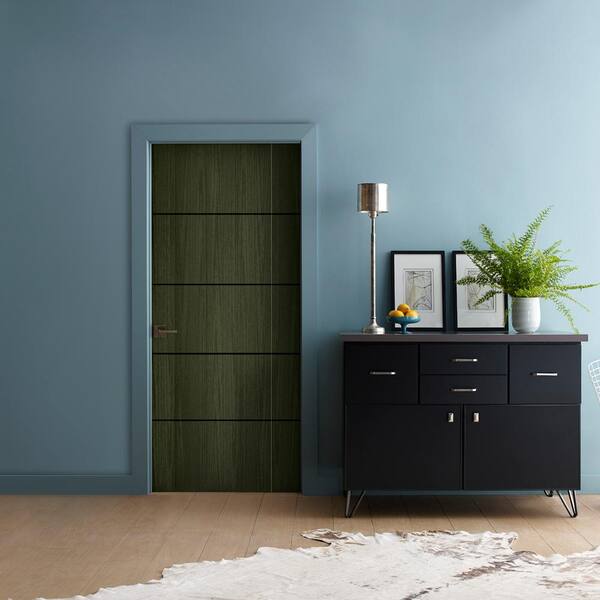 36 in. x 80 in. Left-Hand Solid Core Juniper Composite Single Prehung Interior Door