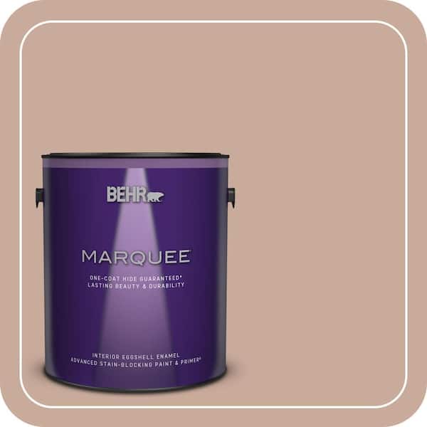 BEHR MARQUEE 1 gal. #ICC-97 Powdered Allspice Eggshell Enamel Interior Paint & Primer