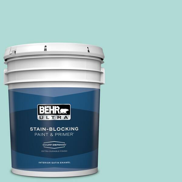 BEHR ULTRA 5 gal. #M450-3 Wave Top Extra Durable Satin Enamel Interior Paint & Primer