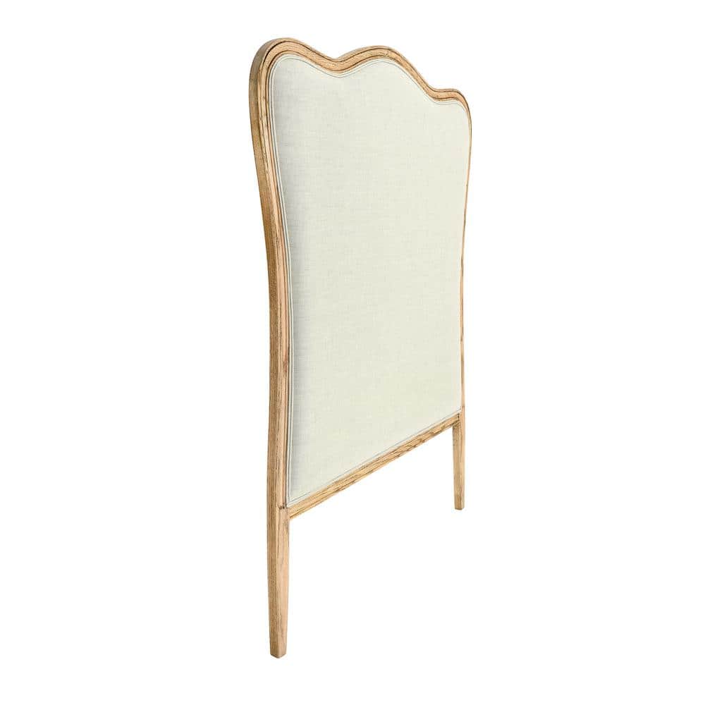 3R Studios OffWhite Twin Headboard with Oak Trim EC0293