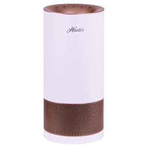 HP400 104 sq. ft. Round Tower Air Purifier for Allergy and Asthma Relief in White and Rose Gold