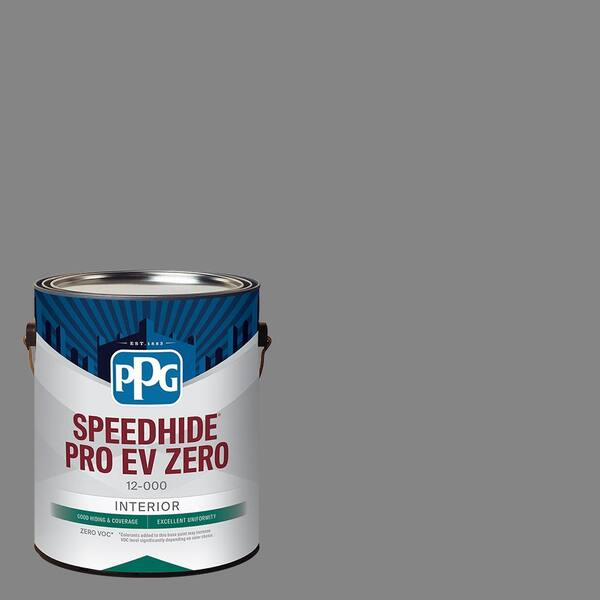 SPEEDHIDE Pro-EV Zero 1 gal. PPG1001-5 Dover Gray Flat Interior Paint