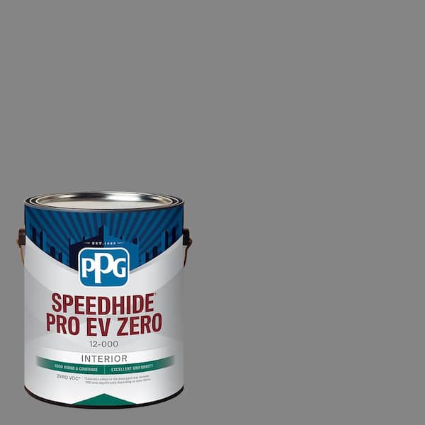 SPEEDHIDE Pro-EV Zero 1 gal. PPG1001-5 Dover Gray Semi-Gloss Interior Paint