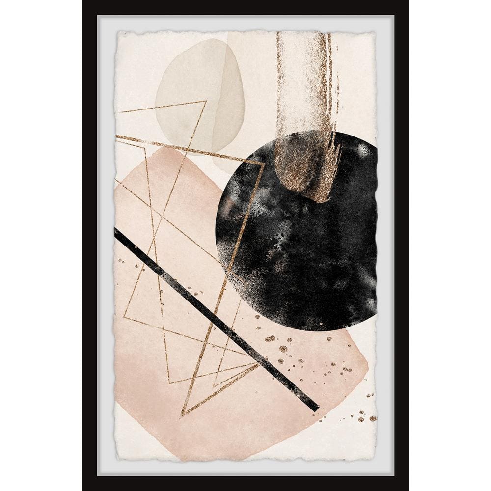 Black Hole Collision by Marmont Hill Framed Abstract Art Print 12 in. x 8 i