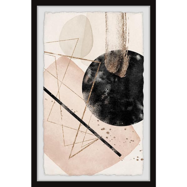 Unbranded "Black Hole Collision" by Marmont Hill Framed Abstract Art Print 24 in. x 16 in.