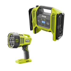 18V ONE+ Cordless 2-Tool Combo Kit with Hybrid LED Spotlight and Dual Function Inflator/Deflator (Tools Only)