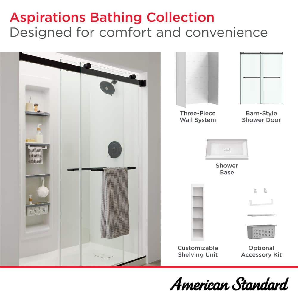 Silver Frameless Sliding Shower Door with Tempered Glass