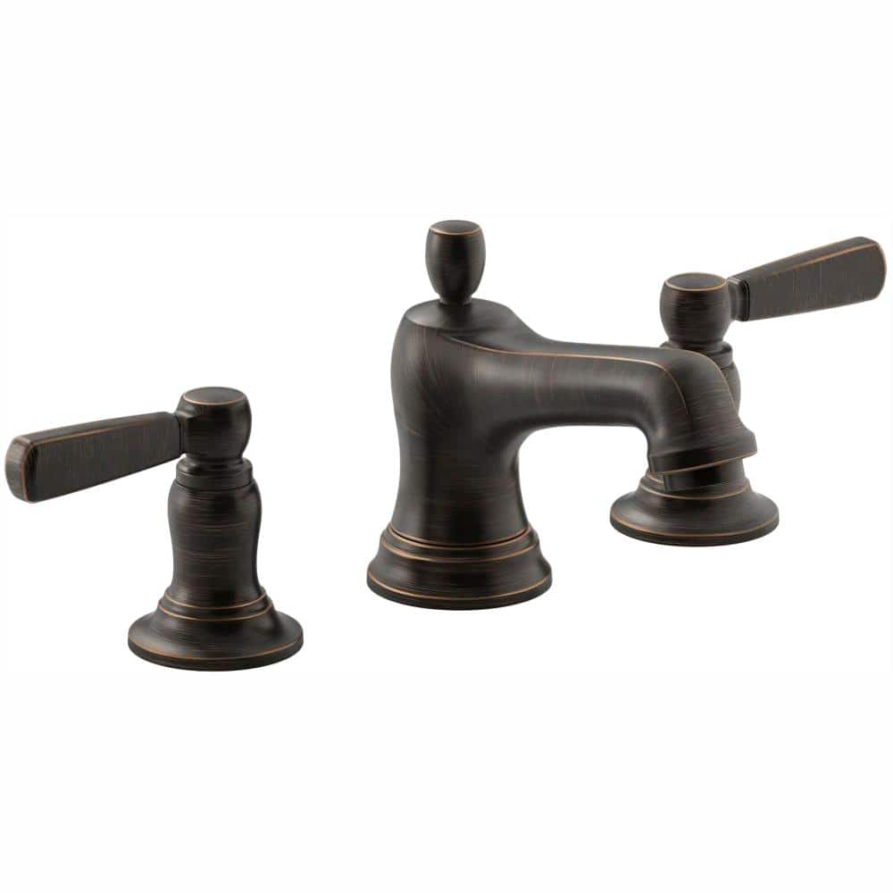 KOHLER Bancroft 8 in. Widespread 2-Handle Bathroom Faucet in Oil-Rubbed  Bronze K-10577-4-2BZ - The Home Depot