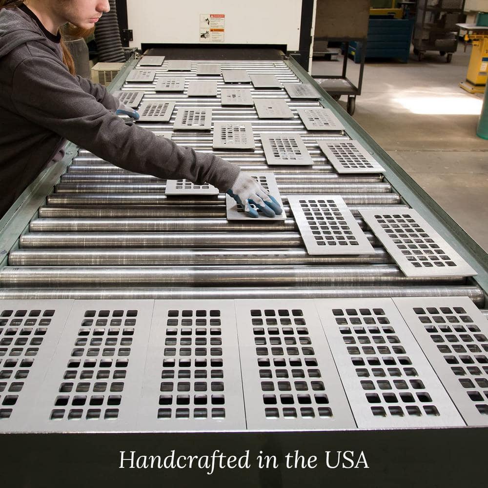 Black Aluminum 12" x 4" Floor Register Grille