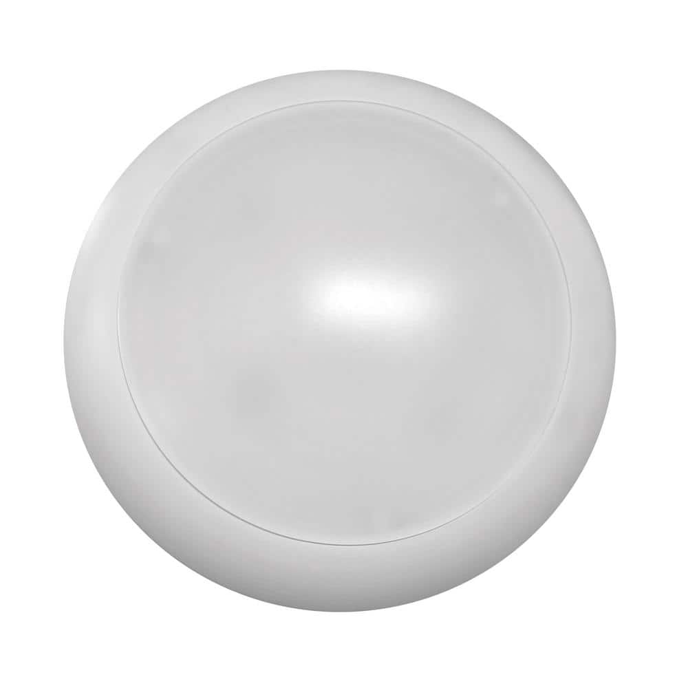Matte White Aluminum Round LED Downlight, 9.44 Inches