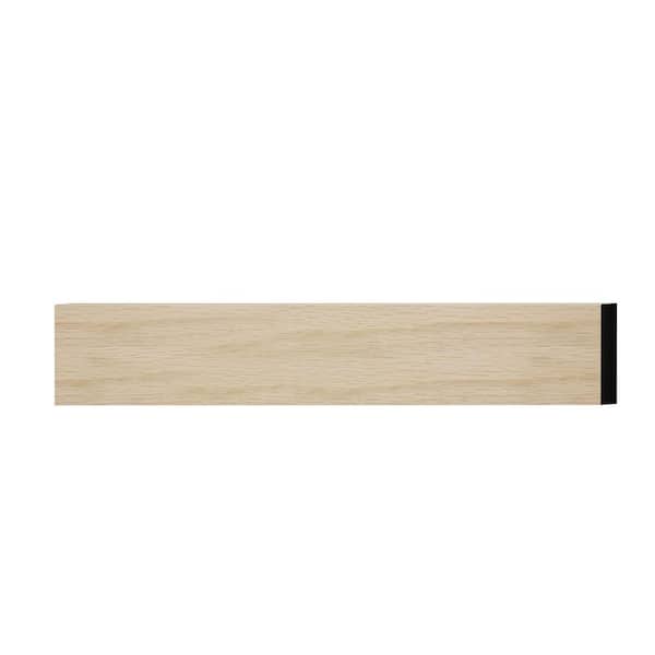 WM266 0.25 in. D x 1.5 in. W x 6 in. L Wood (White Oak) Panel Moulding Sample