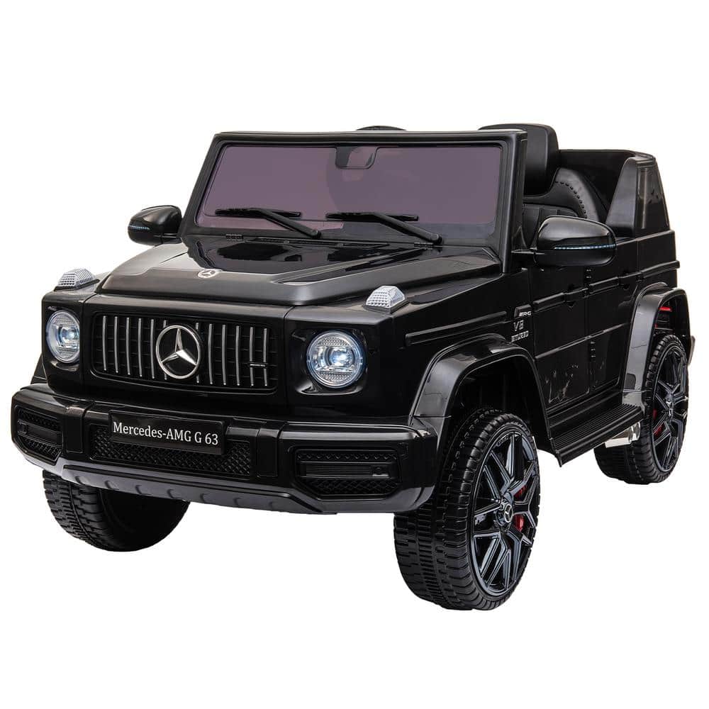 TOBBI Kids Ride on Car 12-Volt Battery Powered Electric Vehicle with Remote Control Licensed Mercedes Benz AMG G63,Black, Blacks