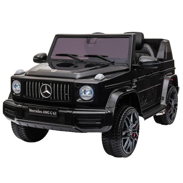 TOBBI Kids Ride on Car 12-Volt Battery Powered Electric Vehicle with Remote Control Licensed Mercedes Benz AMG G63,Black