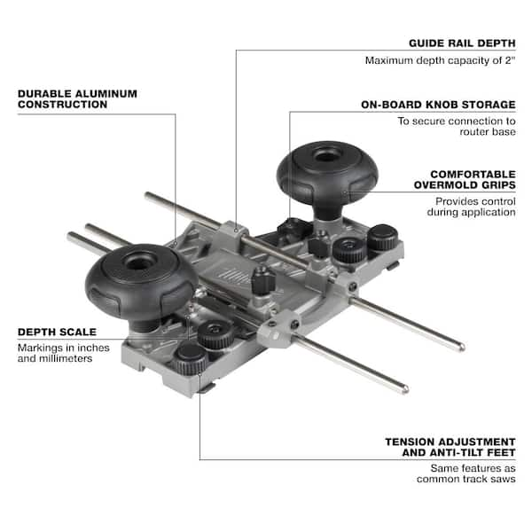 Compact Router Plunge Base For 2723-20 M18 FUEL Milwaukee Routers