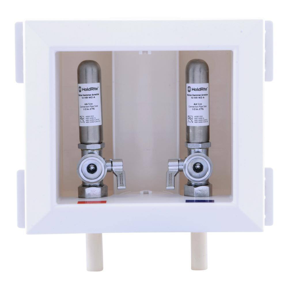 1/2 in. CPVC x 3/4 in. Male Hose Thread Washing Machine Outlet Box with Water Hammer Arrestors price history on PriceWatchPro