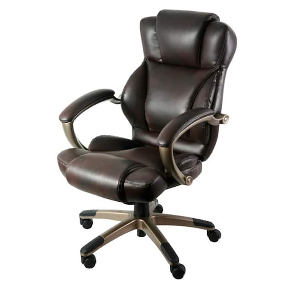 Z-Line Designs Brown Leather Executive Office Chair