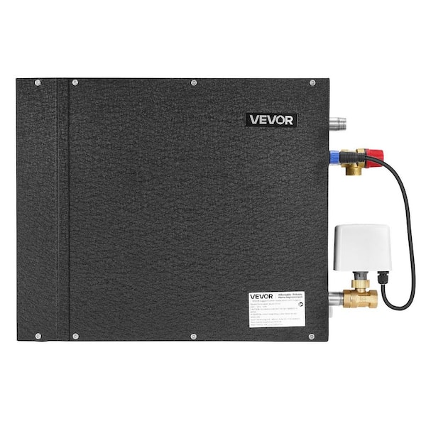 6000-Watt Portable Steam Generator with Overheat and Dry-Run Protection and Controller Drain Kit in Black, 2025 Update