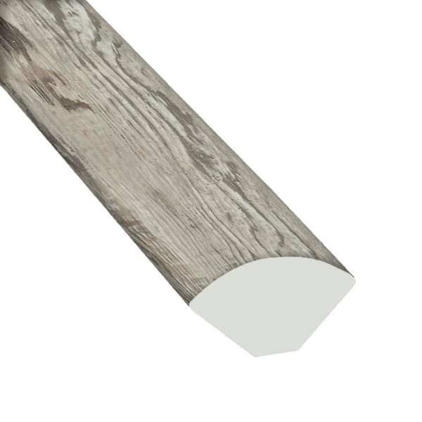 A&A Surfaces Odin Ash 0.75 in. T x 0.63 in. W x 94 in. L Waterproof Click Lock Luxury Vinyl Quarter Round Molding