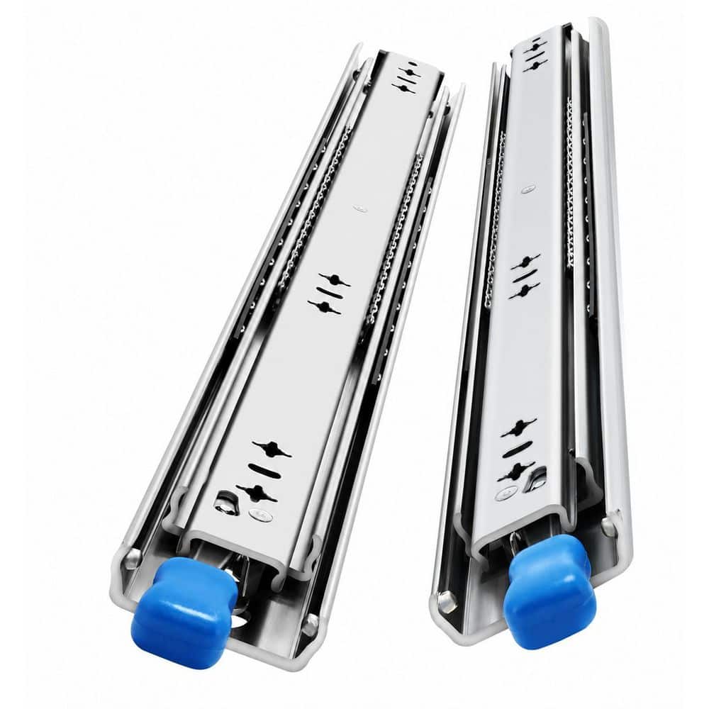 Full Extension 12-40 in. Blue Zinc Steel Side Mount Undermount Soft-Close Heavy Duty Drawer Slides with Lock 1 Pair price history on PriceWatchPro