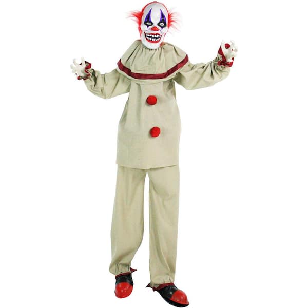 Haunted Hill Farm 60 in. Touch Activated Animatronic Clown