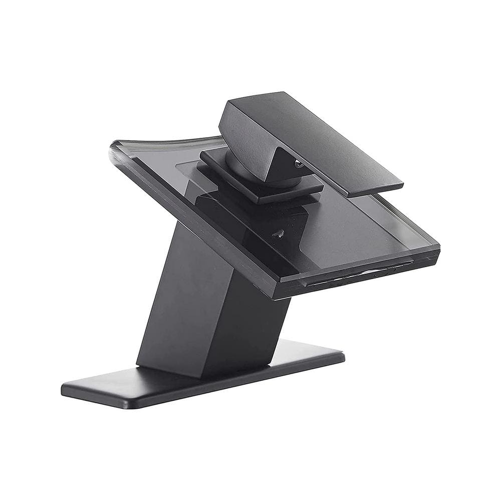 Waterfall Single Hole Single-Handle Low-Arc Bathroom Faucet With Glass Spou