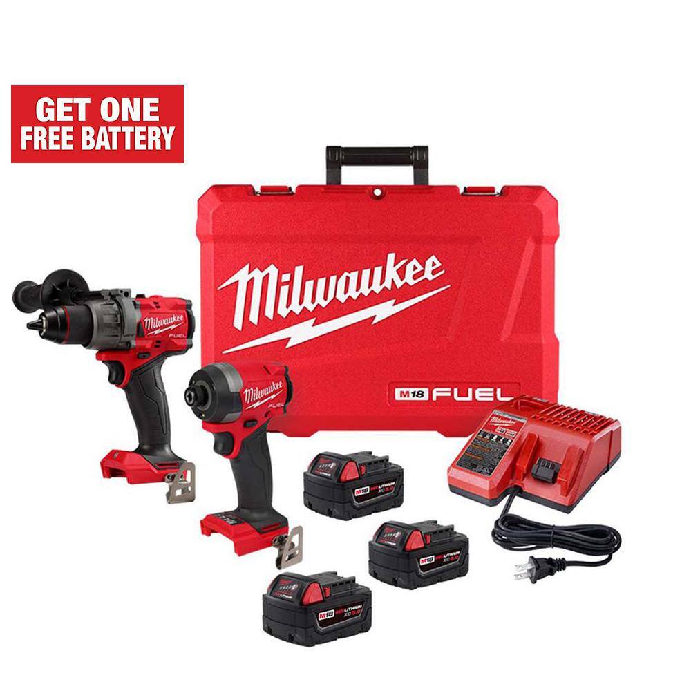 Milwaukee M18 FUEL 18 V LithiumIon Brushless Cordless Hammer Drill
