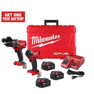 M18 FUEL 18- V Lithium-Ion Brushless Cordless Hammer Drill and Impact Driver Combo Kit (2-Tool) with (3) 5.0Ah Batteries