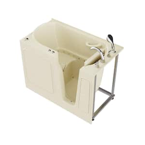HD Series 29 in. x 52 in. Right Drain Quick Fill Walk-In Air Tub in Biscuit