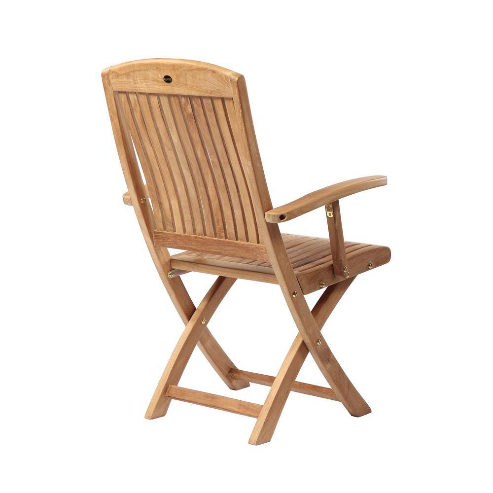 Colorado Honey Teak Folding Outdoor Armchair