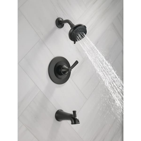 Casara Single-Handle 6-Spray Tub and Shower Faucet in Matte Black (Valve Included)