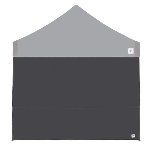 10 ft. Steel Gray Sidewall, Zipper-Free, Fits E-Z UP 10 ft. x 10 ft. Straight Leg Shelters (Not Included)