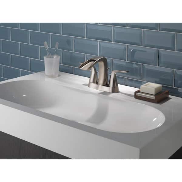 Tolva 4 in. Centerset 2-Handle Bathroom Faucet in Brushed Nickel Tolva 4 in. Centerset 2-Handle Bathroom Faucet in Brushed Nickel