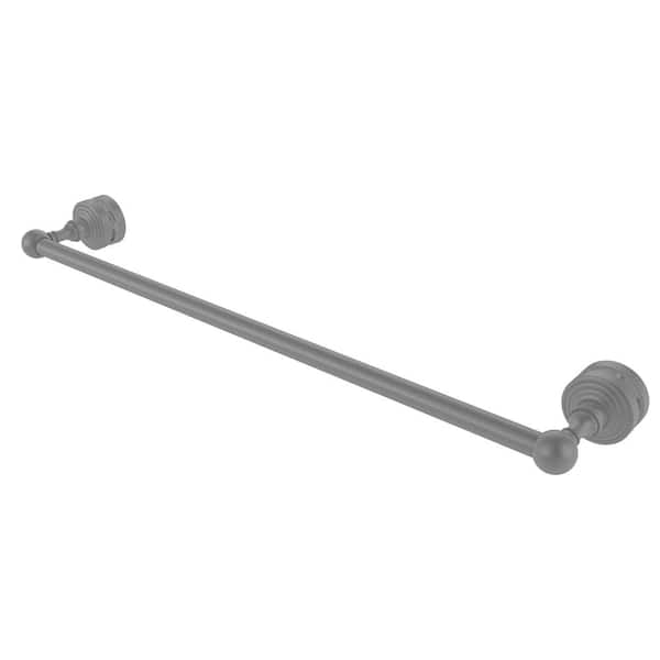 Allied Brass Waverly Place 24 in. Over-the-door Shower Door Towel Bar in Matte Gray