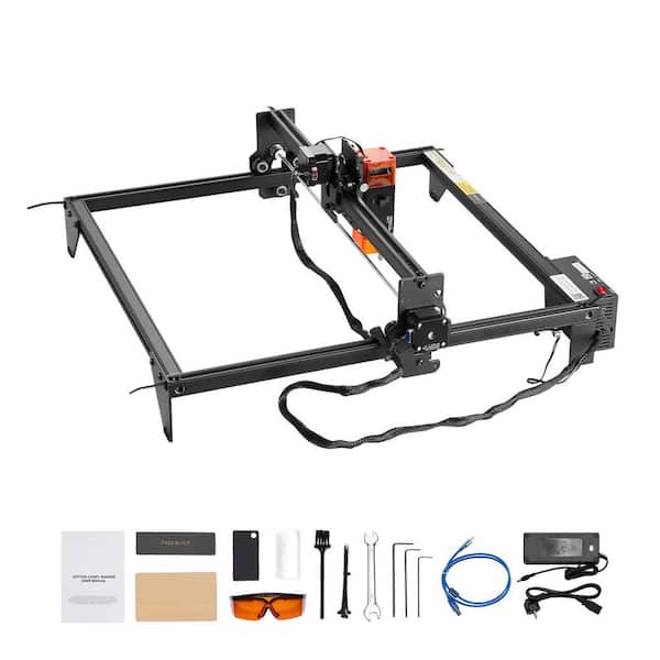5 W Output Laser Engraving Cutter Machine 14.9 x 15.7 in. Working Area 10000 mm/min Movement Speed, 2025 Upgrade