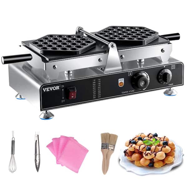 VEVOR Commercial Bubble Waffle Maker Electric Egg Waffle Cone Hong