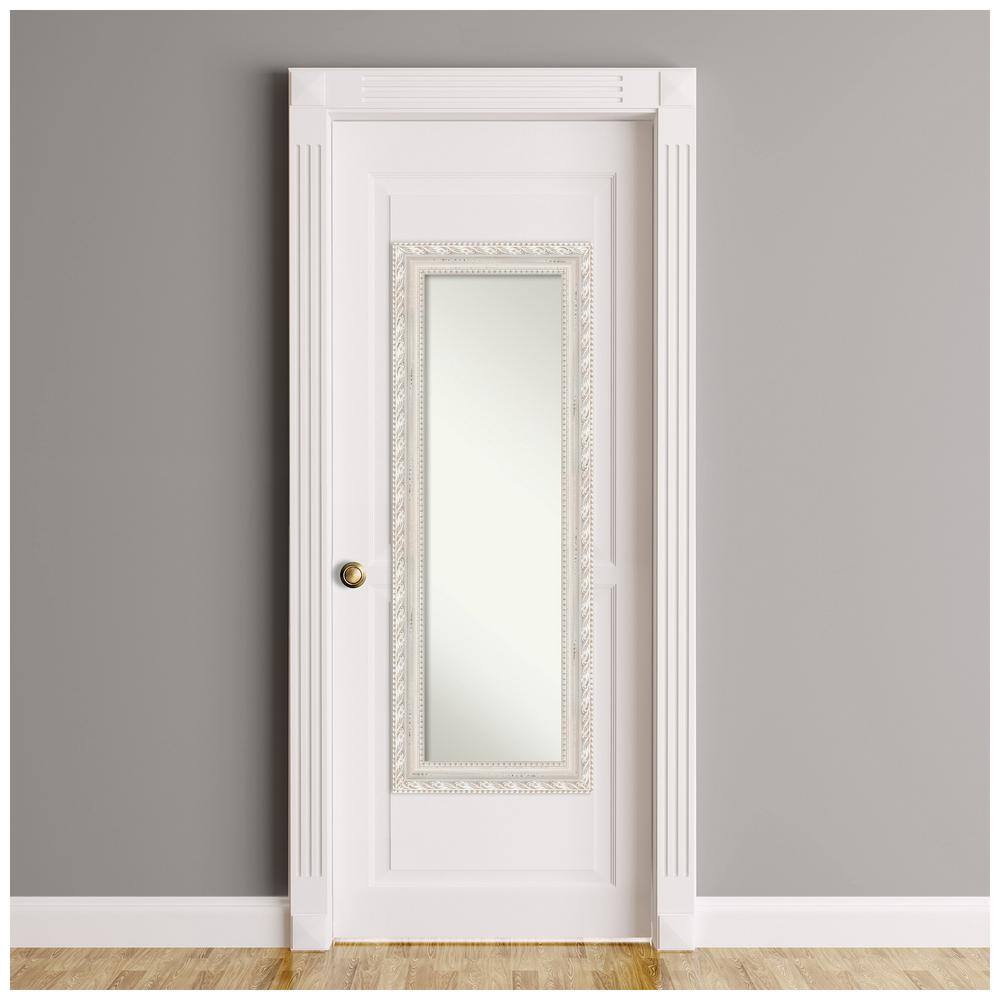 20"x54" Non-Beveled Opera Wood Door Mirror, Wall-Mountable - Amanti Art