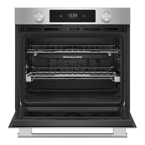 30 in. Smart Single Electric Wall Oven with Intelligent Cooking Camera in PrintShield Finish