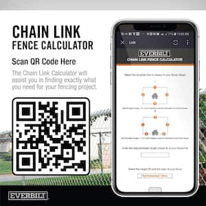 48 in. x 50 ft. 11.5-Gauge Galvanized Steel Chain Link Fence Fabric