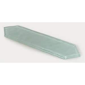 Ergo Icicle Green Blue 3 in. x 10-1/2 in. Glossy Glass Wall/Floor/Kitchen Backsplash Tile (3.3 sq. ft./Case)