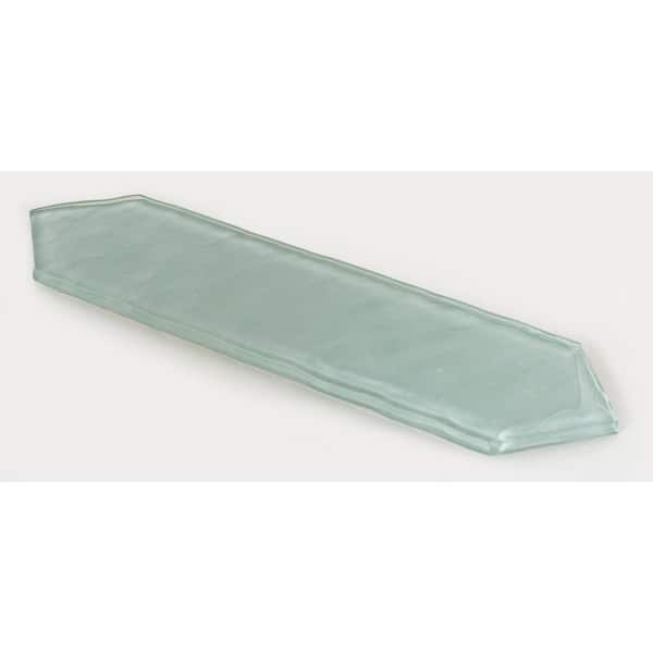 ANDOVA Ergo Icicle Green Blue 3 in. x 10-1/2 in. Glossy Glass Wall/Floor/Kitchen Backsplash Tile (3.3 sq. ft./Case)