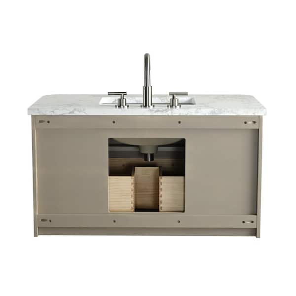 SUDIO Warren 36 in. W Floating Bath Vanity in Vintage Gray