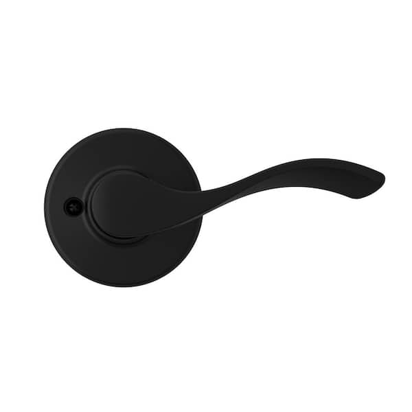 Balboa Matte Black Right-Handed Half-Dummy Door Handle featuring Microban Technology